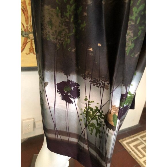 Silk Kaftan, Silk Dress, Silk Mini Dress, 90s Dress, Silk Cover Up | Medium - Picture 7 of 10